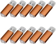 Lot de 10 clés USB 2.0 16 Go Orange