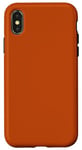 Coque pour iPhone X/XS Couleur orange brûlé