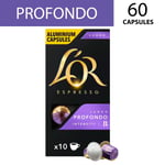 L'OR 60 Nespresso* Compatible Capsules Profondo (6 Packs, 60 Coffee Pods)