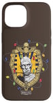 Coque pour iPhone 15 Universal Monsters The Mummy Christmas Lights Crest