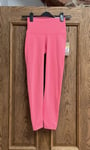 NIKE YOGA High Rise PINK TIGHTS size S 8  BNWT 7/8 Length