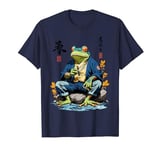 Japanese Aesthetic Magic Yokai Frog with Cigar T-Shirt