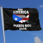 ewretery Outdoor Flags Make America Puerto Rico Again 3X5 Ft Flag for Outdoor Indoor Home Decor Sports Fan Football Basketball Baseball Hockey