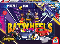 Schmidt Spiele 56490 Batwheels, Ready to Roll-Prêt pour L'Aventure-Puzzle pour Enfants de 150 pièces, Uni, Multicolore, Fits 30"x60"(6ft) Table