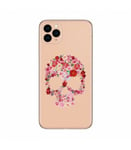 Coque Iphone 11 PRO MAX Mort 37 Fleur Shabby Liberty Rose transparente