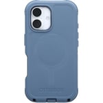 Otterbox Coque Defender Series MagSafe pour iPhone 16, résistante aux Chutes, Ultra Robuste, Coque de Protection, supporte 7X Plus de Chutes Que la Norme Militaire, Bleu, Livré sans Emballage