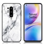 Fantasy Marmor OnePlus 8 Pro skal - Vit