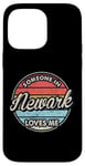 Coque pour iPhone 14 Pro Max Quelqu'un à Newark m'aime City, États-Unis, États-Unis