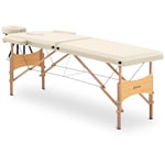 physa Andrahandssortering Hopfällbar massagebänk - 185 x 60 63-86 cm 227 kg Beige