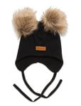 Gugguu Merino Double Furry Baby Beanie Svart