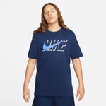 T-Shirt Nike Homme Manche Courte dz3276 025 Icône Futura Bleu Sportswear Sw