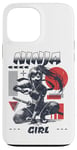 Coque pour iPhone 13 Pro Max Ninja Girl T-Shirt