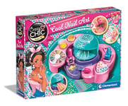 Clementoni Cool Nails Crazy Chic-L'atelier, Machine à manucure-Jouet Fille, kit de Loisir créatif fill 6 Ans, décorations, Vernis à Ongles, 18599, Multicolore