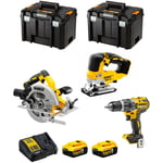 Kit DWK301 (DCD796 DCS334 DCS570 2 x 5,0 Ah DCB115 2 x tstak vi) - Dewalt