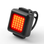 INF USB-lataus Super Bright polkupyörän punainen valo takavalo yöajoon Musta