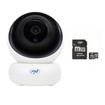 PNI Package Caméra de vidéosurveillance IP735 3Mp avec IP P2P + Carte mémoire MicroSD 128 Go avec Adaptateur SD