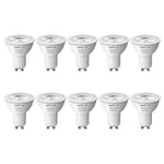 Lepro GU10 LED Bulbs, Warm White 2700K, 4W 345lm Energy Saving Light Bulbs, 50W GU10 Halogen Spotlight Bulbs Equivalent, 38° Narrow Beam, No Flickering, Non-dimmable, Pack of 10