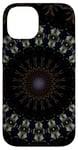 iPhone 14 Dark Fantasy Mandala Pattern Beige And Blue Case