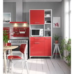 Buffet de cuisine ECO L 80 cm - Rouge brillant