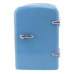 (Blue UK Plug)Mini Fridge 4L Portable Cooler Warmer Personal Refrigerator Inc GB