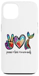 Coque pour iPhone 13 Peace Love and Mermaids Cute Mermaid Amoureuse Fille