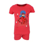 Tyttöjen pyjamat Miraculous Ladybug, punainen