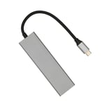 USB C -keskitin 6 in 1 alumiiniseos 100 W PD-lataus 4K UHD 5 Gbps lähetys USB C -jakaja TV-näytön projektoriin