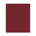 Plisserad persienn Bordeaux röd 110x150 cm tyg bredd 109,4 cm