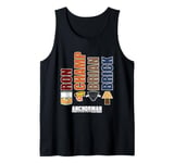 Anchorman Characters Ron Champ Brian Brick Tank Top