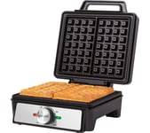 SALTER Deep Fill EK5848 Waffle Maker - Black & Stainless Steel, Stainless Steel