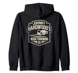 Johnny Hardwood's Bush Trimming Company, Funny Gardener Zip Hoodie