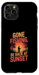 iPhone 11 Pro Gone Fishin' Funny Fishing Outdoors Case