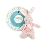 Doudou & Compagnie pantin Lapin en coton bio ROSE