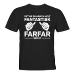 Fantastisk Farfar - T-SHIRT - HERR Svart - 3XL