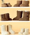 King Cole Unisex DK Hug Slippers Pattern 3275 1/2 Years to Adult