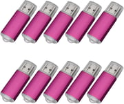 Lot de 10 clés USB 2.0 16 Go rose