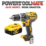 DeWalt DCD796N 18V XR Brushless Compact Combi Drill (Body Only) & DCB184 Battery