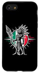 Coque pour iPhone SE (2020) / 7 / 8 Aztec Warrior Mask Ancient Civilization Mexican Heritage