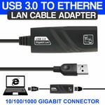 Usb 3.0 To Lan Ethernet Internet Cable Adapter 10/100/1000 Gigabit Connector