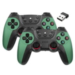 Manette de jeu sans fil - PIMPIMSKY - 2 pcs - Compatible Nintendo Switch - Fonction Turbo - Couleur Verte