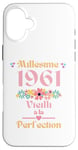 Coque pour iPhone 16 Plus 64 ans femme 1961 idée cadeau anniversaire drôle humour mam