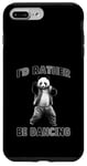 Coque pour iPhone 7 Plus/8 Plus Je préfèrerais danser avec Panda Fun