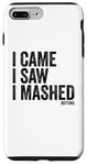 Coque pour iPhone 7 Plus/8 Plus I Came I Saw I Mashed Buttons Jeux vidéo Gamer Noob