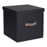 Cube de rangement Mixxit H. 15,5 cm x L. 31 cm x P. 31 cm gris anthracite