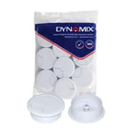 DYNAMIX 60mm Round Desk Grommet. Easily &amp; Neatly Store your Power - Communication - Audio - Video - Computer &amp; Data Cables. Perfect for Installation in Desks - Workstations etc. White Colour. 10 Pack.