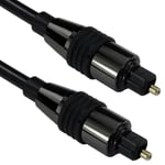 AV-Pro® Quality Metal Optical digital audio lead. SPDIF TOSLink cable 10m