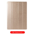 Case för Apple iPad 7 8 9 10.2 2019 2020 2021 A2270 A2428 A2429 7:e 8:e 9:e generationens Trifold Leather Flip Smart Cover iPad 8th 10.2 2020 Champagne Glod