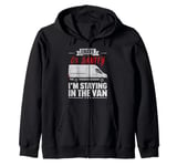 Funny I'm Staying In The Van Ghost Hunting Investigator Zip Hoodie