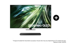 Samsung 55" QN93D Neo QLED 4K Smart TV (2024) and S50B S-Series Lifestyle Soundbar Phantom Black