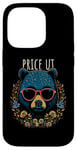 Coque pour iPhone 14 Pro Price Utah Ours portant des lunettes de soleil et des fleurs